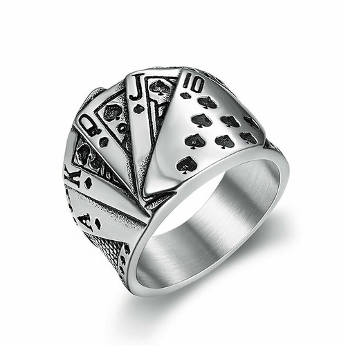Totenkopf biker ring edelstahl - biker,