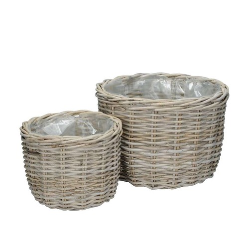 2tlg pflanzkorb country aus - 2tlg.,