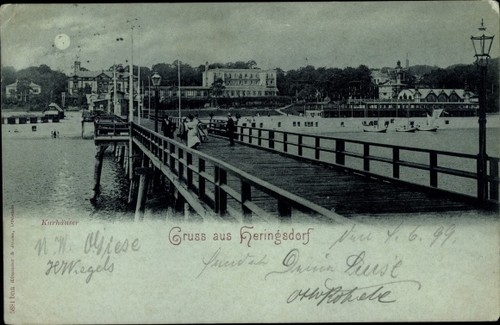 Mondschein ostseebad - ak,