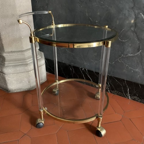 Servierwagen lucite glas - lucite,,