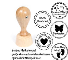 Holz Stempel Rundstempel