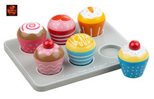 Holz Spiel Essen Muffin