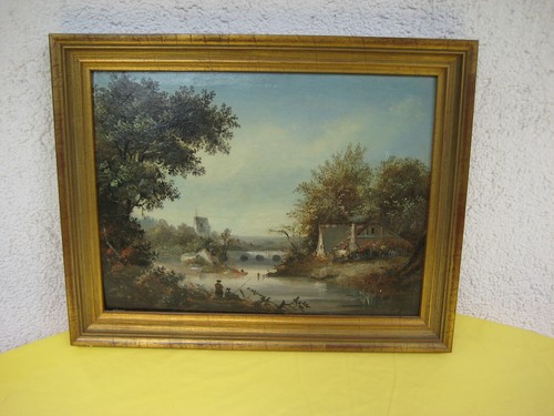 ölgemälde flusslandschaft - Ölgemälde,