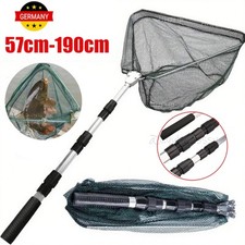 Teleskop Kescher Angeln Angelkescher stabil Fischkescher Teich Unterfangkescher~