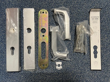 BASI Schutzbeschlag Drückergarnitur PZ72 SB 5000 Alu Langschild eckig NEU