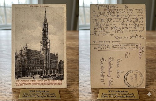 Wwi feldpost 1916 occupied - wwi,