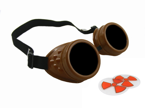 Schokobraun cyberbrille - schokobraun,