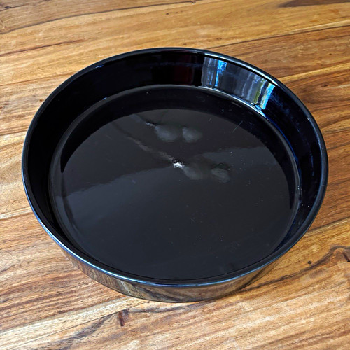 Große schwarze keramikschale - große,