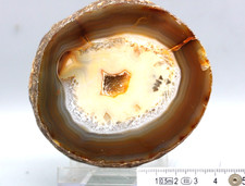 Achat, mit Bergkristall, Geode, tolle Struktur, 7 cm, Brasilien (9-6)