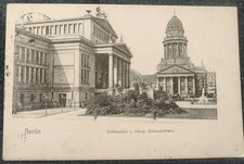 alte Postkarte 1913 Berlin Schillerplatz und Schauspielhaus gelaufen
