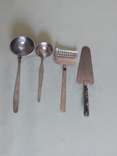 Suppenkelle Soßenkelle Kelle DDR ABS rostfrei Tortenheber Perlmutt Käsehobel