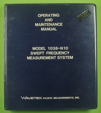 Wavetek Model 1038-N10 Swept