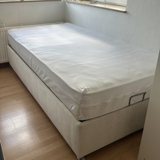 Istikbal Ferro Bettgestell Weiß/Creme, 100x200cm