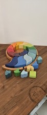 Grimms Bauspiel Ammonit Holzpuzzle Bio Holzspielzeug