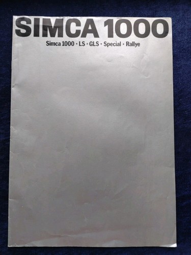 Simca 1000 gls special - ls,