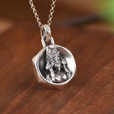 F05 Anhänger buddhistisch Glücksgöttin tibetische Göttin Mantra Silber 925