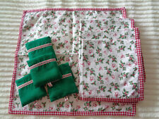 Platzdeckchen Clayre&Eef Set Weihnachten Tischset Decke Besteckhalter GeschenkK1