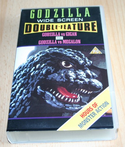 Vhs godzilla wide screen - vhs,