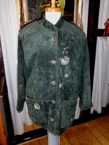 Leder trachten jacke - leder,
