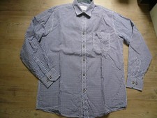 Hemd Gr. 39/40 von Giesswein blau-weiß kariert Oktoberfest