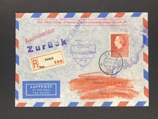 Niederlande Luftpost Einschreiben Vaals - Postillion Damur KLM - Sidney 1954