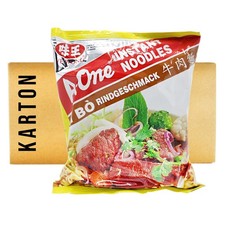30x85g A-One Instantnudel Rindgeschmack Nudelsuppe MI BO Beef Flavor