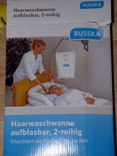 Russka Haarwaschwanne aufblasbar Bettdusche für Pflege