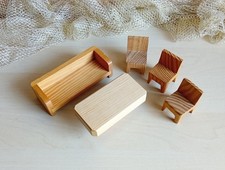 Puppenhaus Holz Möbel Bank