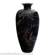 Vase Mittelstücke Marmor Schwarz Marble Fossil Herzstück Classic Home Design