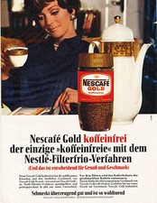 3w20448/ Alte Reklame von 1968 – NESCAFE Gold koffeinfrei