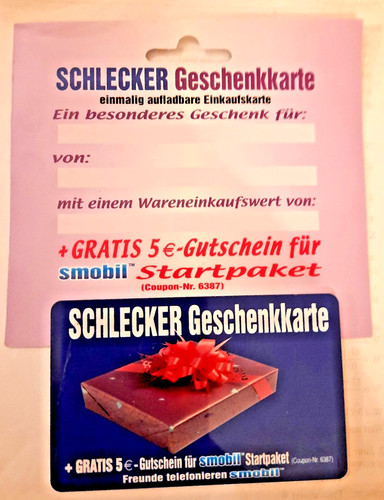 Schlecker geschenkkarte - schlecker,