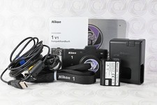 Nikon 1 V1 Gehäuse in Schwarz - 646 Klicks - GT24 Hit - 12 Monate Gewähr
