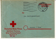 BRD Brief : Kriegsgefangenenpost / DRK Suchdienst Hamburg Altona 01.12.1961