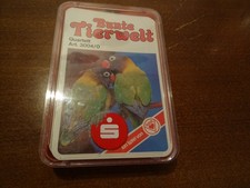 Altes Quartett Kartenspiel - Bunte Tierwelt ASS