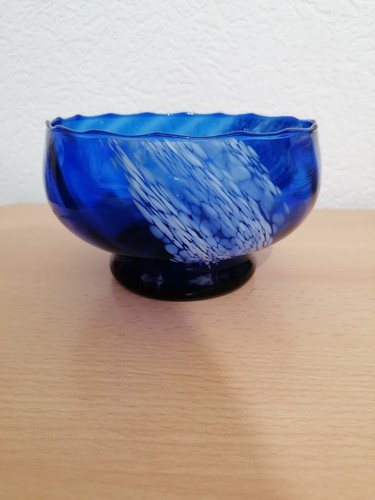 Blaue glasschale - blaue,