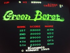 vintage " GREEN BERET "  arcade pcb org. konami  ,no  jamma,