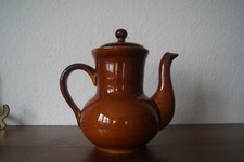 Landhaus Keramik Kaffeekanne St.Clement Provensal Cognac 60-er J Frankreich