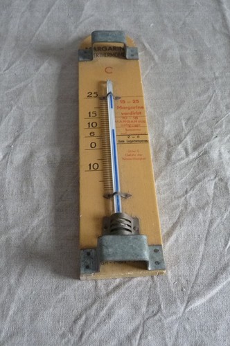 Altes holz thermometer - holz, -thermometer