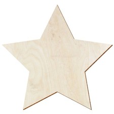 Holz Stern V3 aus Birke natur