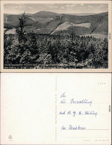 Ansichtskarte oberhof - ansichtskarte,