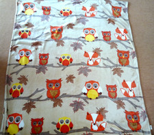 Couchdecke ,Kuscheldecke mit Eulen Muster