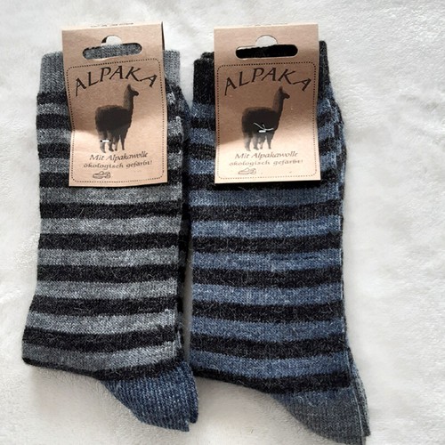 Paar damen ringel wollsocken - 2,