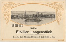 1941er Eltviller Langenstück - H. & F. Weil - Weinbau - Geisenheim - Rheingau