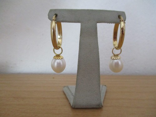 Perlen ohrringe gelbgold - perlen,