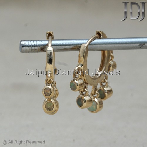 Solid 14k gelbgold - 14k, opal