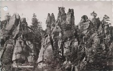 Ansichtskarte Zittauer Gebirge - Kurort Jonsdorf, Die Nonnenfelsen, 1963