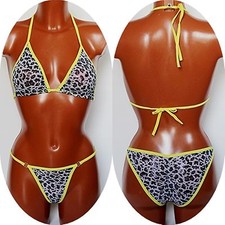 Sexy Damen Bikini Leopard-Look