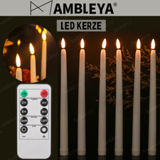 6er Set LED Optik-Wachs Kerzen