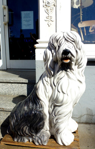 Große bobtail hundefigur - große,