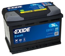 Autobatterie 12v 74ah exide - autobatterie,